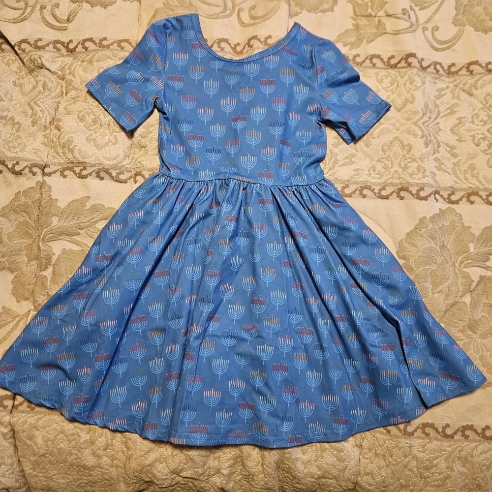 Girlhood Hanukkah Kids Twirl Dress
